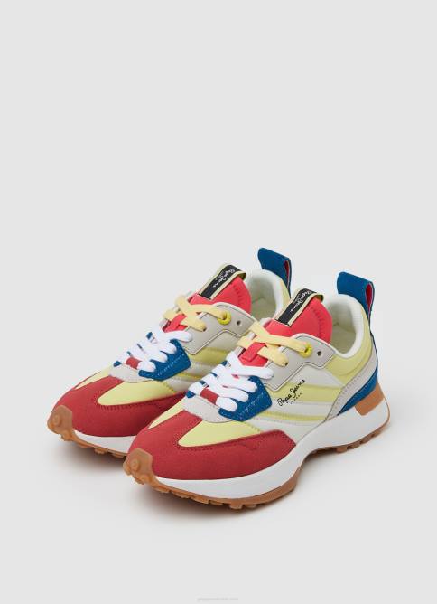 amarillo acido tenis combinados con estampado lucky Pepe Jeans 06X4572 mujer - Imagen 3