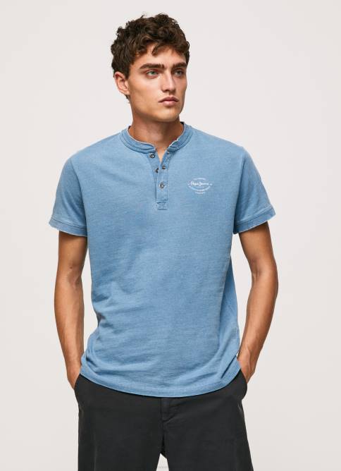 azul_claro_playera_con_cuello_panadero_pepe_jeans_06x4965_hombres.jpg azul claro playera con cuello panadero Pepe Jeans 06X4965 hombres - Imagen 1