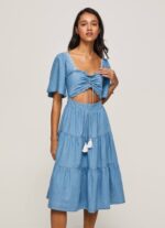 azul vestido de Denim Pepe Jeans 06X4163 mujer - Imagen 2
