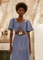 azul vestido de Denim Pepe Jeans 06X4163 mujer