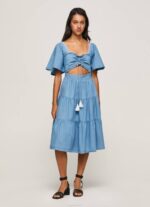 azul vestido de Denim Pepe Jeans 06X4163 mujer - Imagen 3