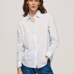 bahía camisa a rayas de gasa de algodón Pepe Jeans 06X4324 mujer