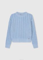 bahía Jersey trenzado con cuello redondo Pepe Jeans 06X41406 chica