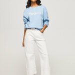 bahía suéter con logo estampado Pepe Jeans 06X4275 mujer