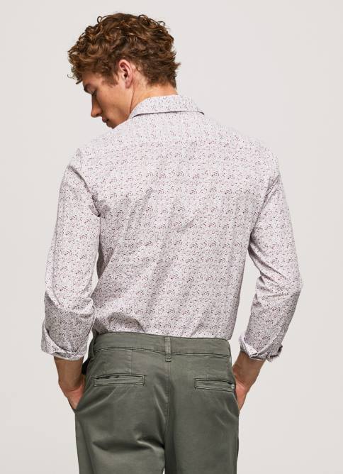 blanco camisa Lenora slim de popelina Pepe Jeans 06X41075 hombres - Imagen 4