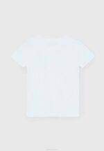 blanco camiseta básica con logo Pepe Jeans 06X41607 chico - Imagen 3