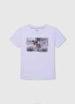 blanco camiseta con estampado de foto Pepe Jeans 06X41457 chica