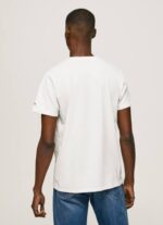 blanco camiseta con estampado de foto Pepe Jeans 06X4955 hombres - Imagen 4
