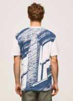 blanco camiseta con estampado de foto Pepe Jeans 06X4981 hombres - Imagen 4