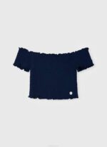 blanco camiseta sin mangas con logo estampado Pepe Jeans 06X41427 chica - Imagen 4