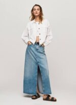 blanco chaqueta de algodón con diseño calado Pepe Jeans 06X4142 mujer - Imagen 3