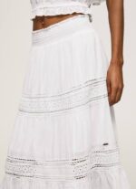 blanco falda con cordones Pepe Jeans 06X4487 mujer - Imagen 3
