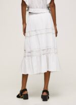 blanco falda con cordones Pepe Jeans 06X4487 mujer - Imagen 4