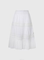 blanco falda con cordones Pepe Jeans 06X4487 mujer - Imagen 5