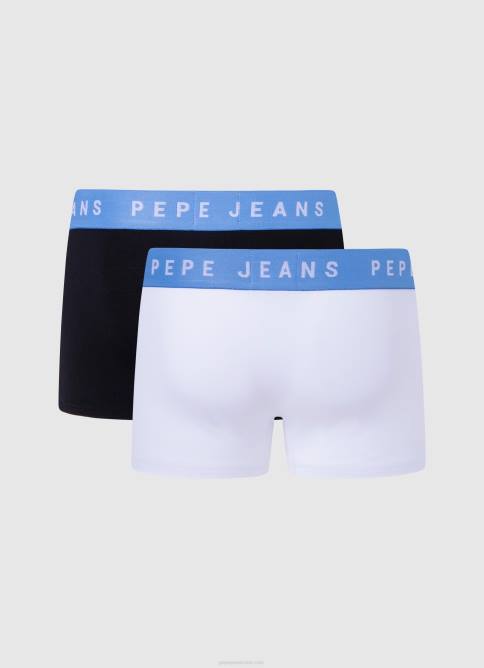 blanco Pack de 2 bóxers de algodón elástico Pepe Jeans 06X41146 hombres - Imagen 2