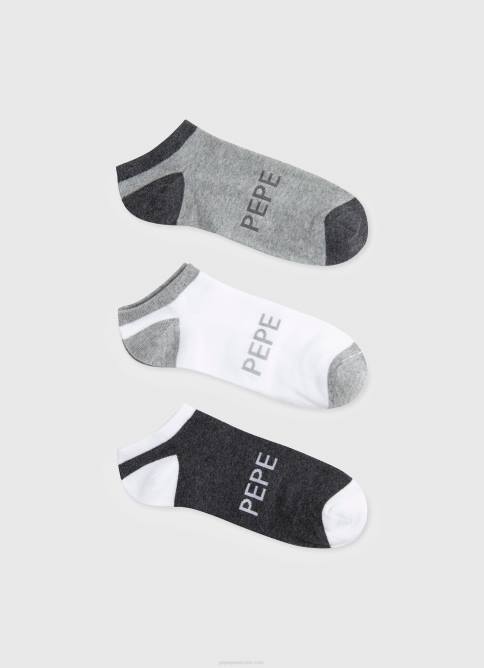 blanco Pack de 2 bóxers de algodón elástico Pepe Jeans 06X41146 hombres - Imagen 3