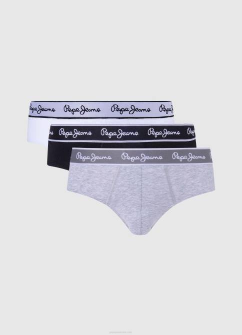 blanco Pack de 3 bóxers de algodón elástico Pepe Jeans 06X41159 hombres - Imagen 4