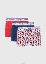 blanco Pack de 3 braguitas de algodón elástico Pepe Jeans 06X41156 hombres - Imagen 4