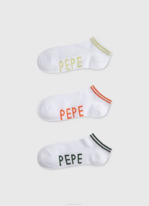 blanco_pack_de_3_calcetines_sandi_pepe_jeans_06x4561_mujer.jpg blanco pack de 3 calcetines sandi Pepe Jeans 06X4561 mujer - Imagen 1