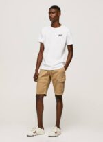 blanco playera con logo 1973 Pepe Jeans 06X4950 hombres - Imagen 2