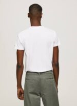 blanco playera con logo estampado Pepe Jeans 06X41011 hombres - Imagen 4