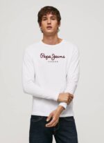 blanco playera con logo estampado Pepe Jeans 06X41018 hombres - Imagen 3