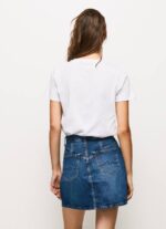 blanco playera con logo estampado Pepe Jeans 06X4411 mujer - Imagen 4