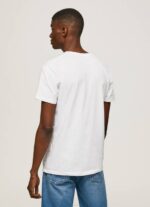 blanco playera con logo estampado Pepe Jeans 06X4970 hombres - Imagen 4