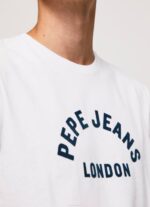 blanco playera con logo estampado Pepe Jeans 06X4982 hombres - Imagen 3
