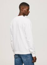 blanco suéter con logo estampado Pepe Jeans 06X4880 hombres - Imagen 4