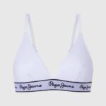 blanco sujetador de algodón elástico Pepe Jeans 06X4540 mujer
