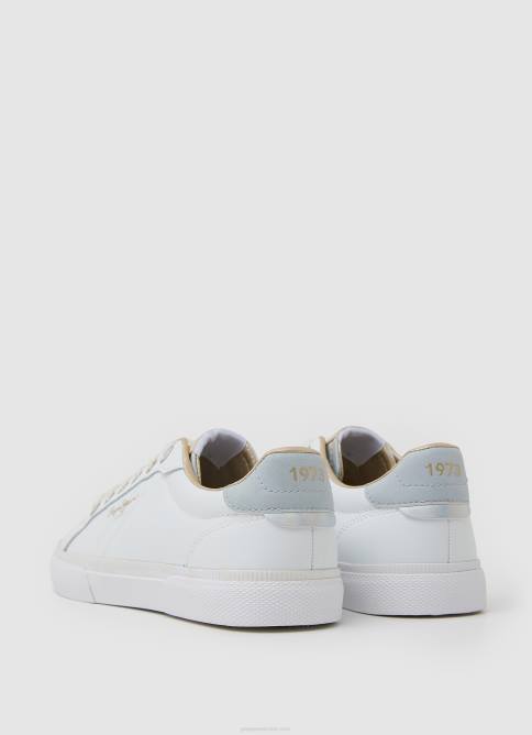 blanco tenis básicos con bandera de Kenton Pepe Jeans 06X4593 mujer - Imagen 4