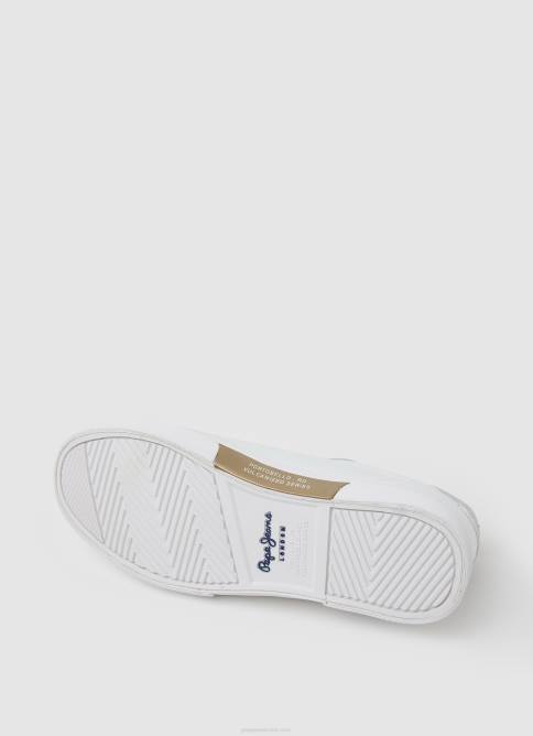 blanco tenis básicos con bandera de Kenton Pepe Jeans 06X4593 mujer - Imagen 5