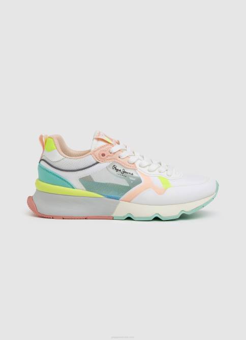 blanco_tenis_brit_pro_bright_para_correr_pepe_jeans_06x4576_mujer.jpg blanco tenis brit pro bright para correr Pepe Jeans 06X4576 mujer - Imagen 1