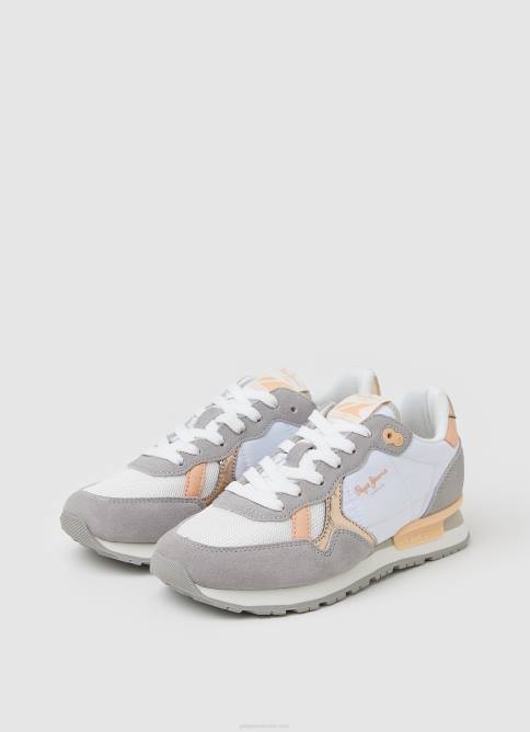 blanco tenis combinados brit heritage Pepe Jeans 06X4615 mujer - Imagen 3