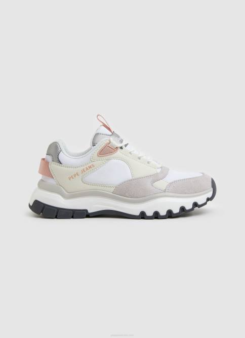 blanco_zapatillas_combinadas_lisas_banksy_pepe_jeans_06x4581_mujer.jpg blanco zapatillas combinadas lisas banksy Pepe Jeans 06X4581 mujer - Imagen 1