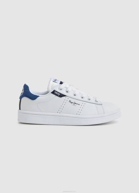 blanco_zapatillas_player_basic_de_piel_pepe_jeans_06x41524_chico.jpg blanco zapatillas player basic de piel Pepe Jeans 06X41524 chico - Imagen 1