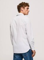 blanqueador azul camisa de popelina de corte slim Lawrence Pepe Jeans 06X41050 hombres - Imagen 4