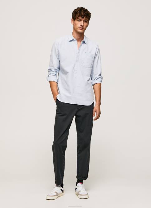 blanqueador_azul_camisa_oxford_de_corte_estandar_lawson_pepe_jeans_06x41052_hombres.jpg blanqueador azul camisa oxford de corte estándar Lawson Pepe Jeans 06X41052 hombres - Imagen 1