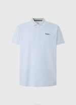 blanqueador azul polo de piqué con logo bordado Pepe Jeans 06X41080 hombres - Imagen 5
