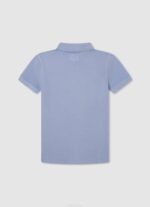 blanqueador azul polo de piqué con logo bordado Pepe Jeans 06X41658 chico - Imagen 2
