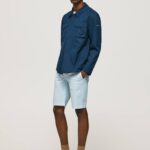 blanqueador azul shorts chinos de algodón Pepe Jeans 06X41115 hombres