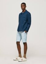 blanqueador azul shorts chinos de algodón Pepe Jeans 06X41115 hombres