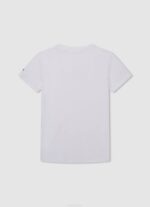 blanquecino playera con logo estampado Pepe Jeans 06X41643 chico - Imagen 2