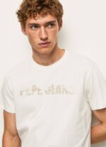 blanquecino playera con logo estampado Pepe Jeans 06X4961 hombres
