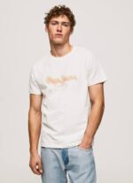 blanquecino playera con logo estampado Pepe Jeans 06X4992 hombres - Imagen 3