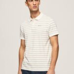 blanquecino playera tipo polo con estampado de rayas Pepe Jeans 06X41092 hombres