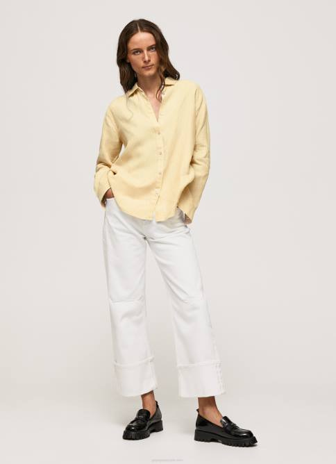 brillar camisa regular fit con estampado de rayas Pepe Jeans 06X4347 mujer - Imagen 2