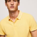 brillar polo de piqué con logo bordado Pepe Jeans 06X41081 hombres