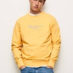 brillar suéter con logo estampado Pepe Jeans 06X4888 hombres
